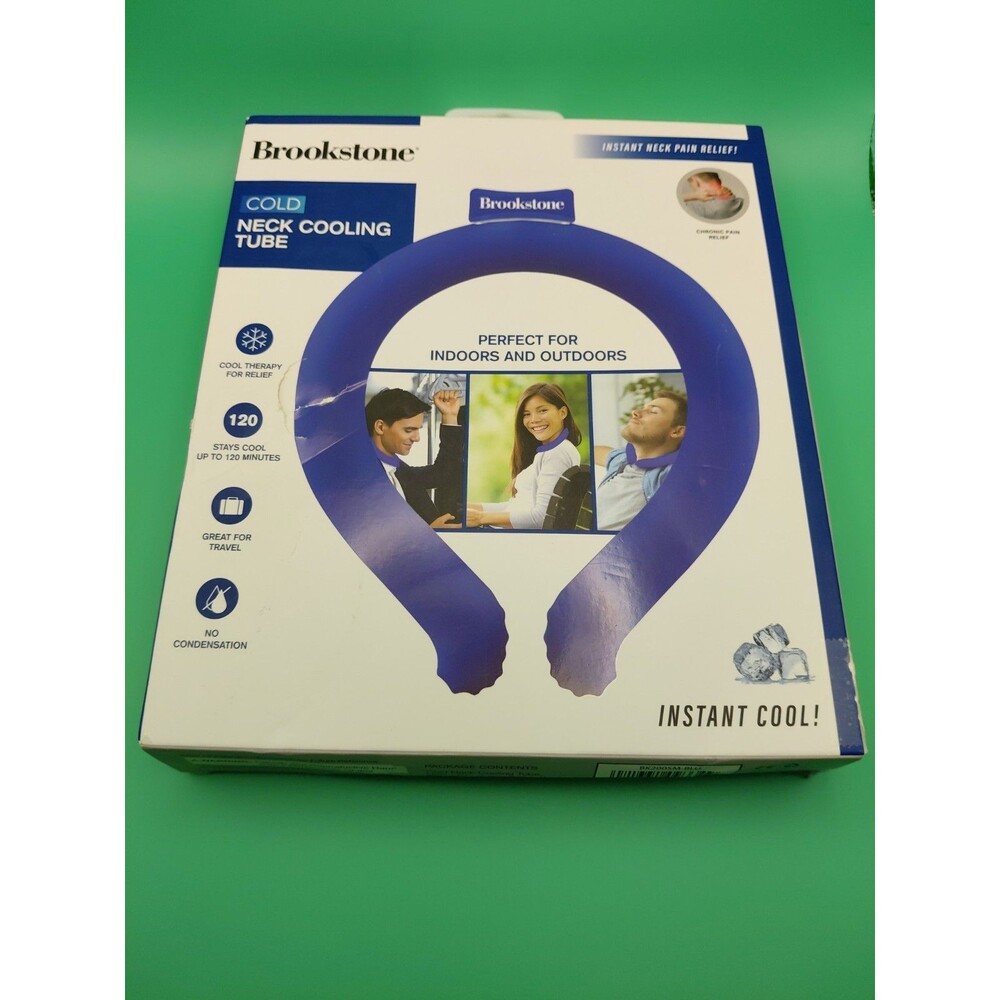 Brookstone Cold Neck Cooling Tube NIB Cool Therapy For Relief
